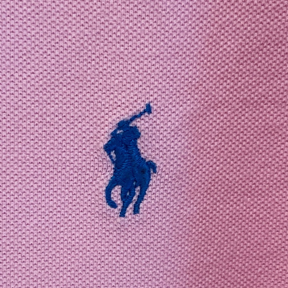 π6xHPπNWOT Polo Ralph Lauren Pink Polo Blue Label Shirt L - Picture 5 of 11